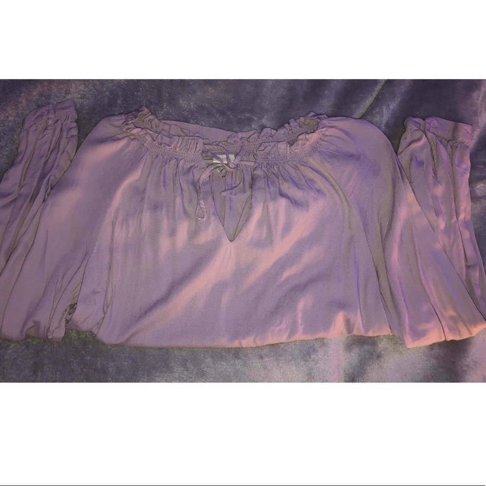 purple blouse
